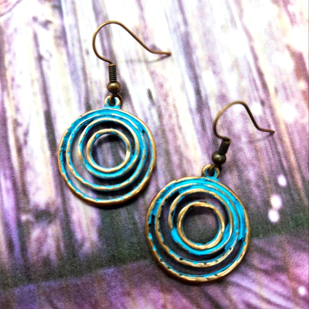 Copper & Patina earrings